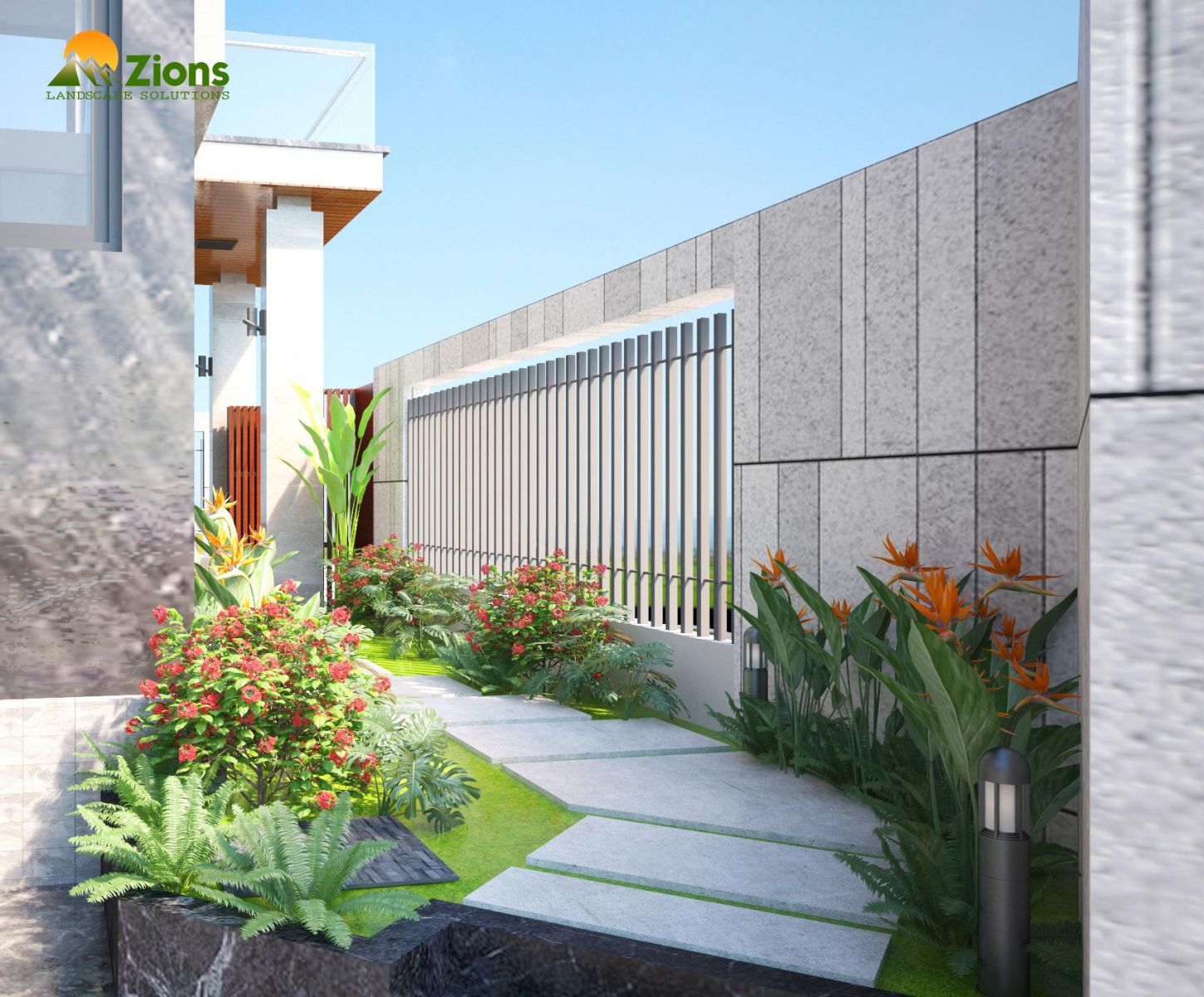 Sân vườn nhà cấp 4 hiện đại